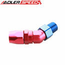 10AN AN10 AN-10 To 1/2" NPT 3/8'' NPT Aluminum 45 Degree Swivel Hose End Fitting Adaptor