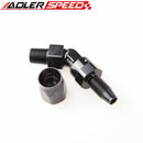 6AN AN6 AN-6 To 1/4" 1/8'' 3/8'' NPT Aluminum 45 Degree Swivel Hose End Fitting Adaptor