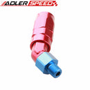6AN AN6 AN-6 To 1/4" 1/8'' 3/8'' NPT Aluminum 45 Degree Swivel Hose End Fitting Adaptor