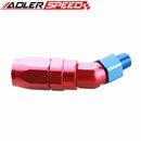 6AN AN6 AN-6 To 1/4" 1/8'' 3/8'' NPT Aluminum 45 Degree Swivel Hose End Fitting Adaptor