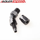 8AN AN8 AN-8 To 1/2" 1/4'' 3/8'' NPT Aluminum 45 Degree Swivel Hose End Fitting Adaptor