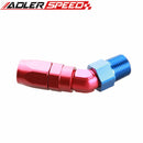 6AN AN6 AN-6 To 1/4" 1/8'' 3/8'' NPT Aluminum 45 Degree Swivel Hose End Fitting Adaptor