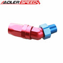 8AN AN8 AN-8 To 1/2" 1/4'' 3/8'' NPT Aluminum 45 Degree Swivel Hose End Fitting Adaptor