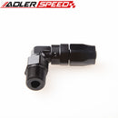 6AN AN6 AN-6 To 1/4" 1/8'' 3/8'' NPT 90 Degree Aluminum Swivel Hose End Fitting Adaptor