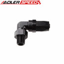 10AN AN10 AN-10 To 1/2''NPT 3/8''NPT 90 Degree Aluminum Swivel Hose End Fitting Adaptor