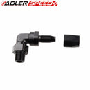 8AN AN8 AN-8 To 1/4" 1/2'' 3/8'' NPT 90 Degree Aluminum Swivel Hose End Fitting Adaptor