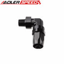 8AN AN8 AN-8 To 1/4" 1/2'' 3/8'' NPT 90 Degree Aluminum Swivel Hose End Fitting Adaptor