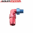 8AN AN8 AN-8 To 1/4" 1/2'' 3/8'' NPT 90 Degree Aluminum Swivel Hose End Fitting Adaptor