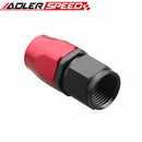 Red/Black AN4 AN6 AN8 AN10 AN12 16 20 Straight Swivel Oil Fuel Line Hose End Fitting Adapter
