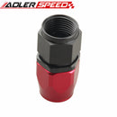 Red/Black AN4 AN6 AN8 AN10 AN12 16 20 Straight Swivel Oil Fuel Line Hose End Fitting Adapter