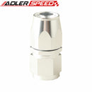 16AN AN-16 Straight Swivel Oil Fuel Gas Line Hose End Adaptor Aluminum Silver
