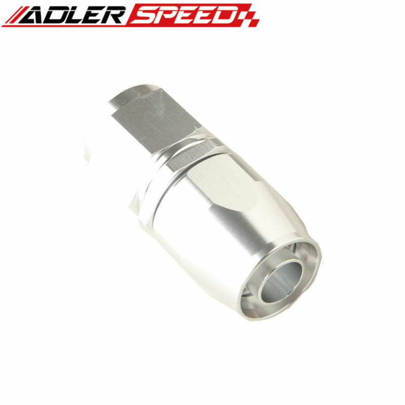 16AN AN-16 Straight Swivel Oil Fuel Gas Line Hose End Adaptor Aluminum Silver