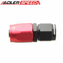 Red/Black AN4 AN6 AN8 AN10 AN12 16 20 Straight Swivel Oil Fuel Line Hose End Fitting Adapter