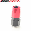 Red/Black AN4 AN6 AN8 AN10 AN12 16 20 Straight Swivel Oil Fuel Line Hose End Fitting Adapter