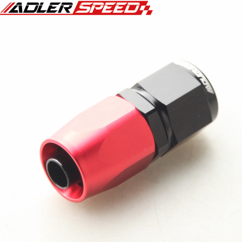Red/Black AN4 AN6 AN8 AN10 AN12 16 20 Straight Swivel Oil Fuel Line Hose End Fitting Adapter