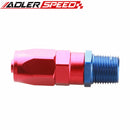 6AN AN6 AN-6 To 1/4" 1/8'' 3/8'' NPT Aluminum Straight Swivel Hose End Fitting Adaptor