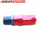 6AN AN6 AN-6 To 1/4" 1/8'' 3/8'' NPT Aluminum Straight Swivel Hose End Fitting Adaptor