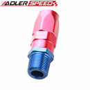 6AN AN6 AN-6 To 1/4" 1/8'' 3/8'' NPT Aluminum Straight Swivel Hose End Fitting Adaptor