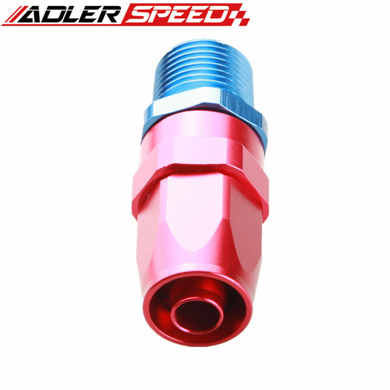 8AN AN8 AN-8 To 1/4" 1/2'' 3/8'' NPT Aluminum Straight Swivel Hose End Fitting Adaptor