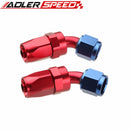 AN4 4AN Stainless Steel Braided Oil/Fuel Hose + Fitting Hose End Adaptor Kit