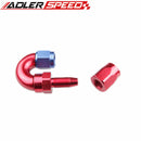 AN4 AN6 AN8 10AN 180 Degree Aluminum Swivel Oil Line Hose End Fitting Adapter