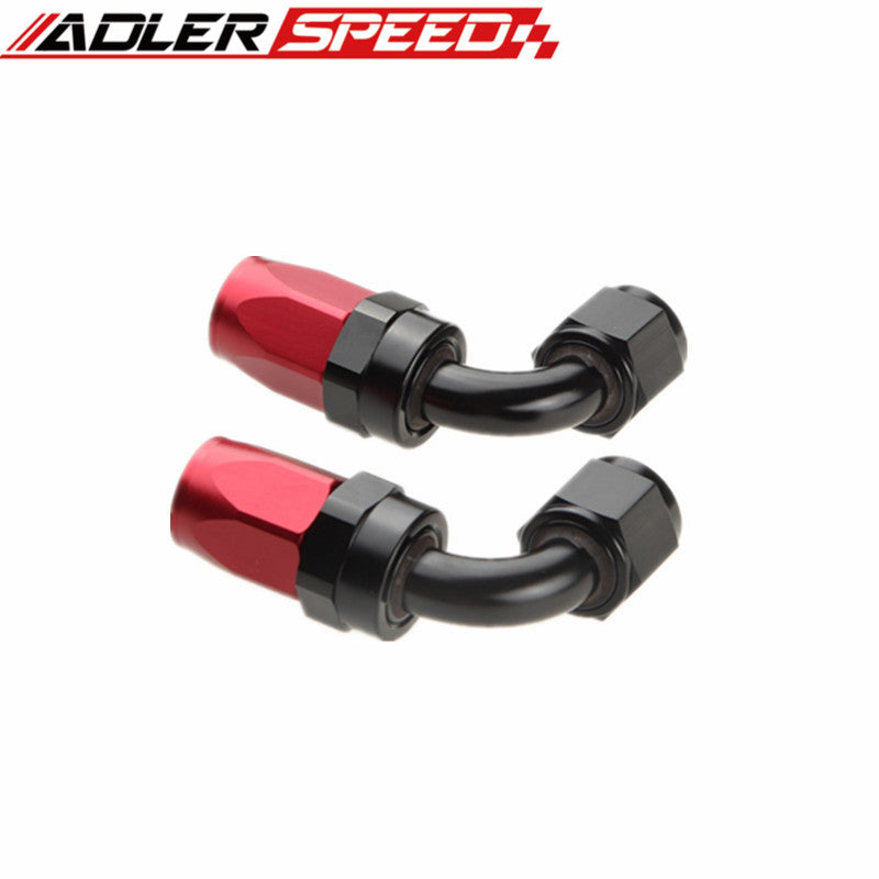AU SHIP AN6 -6AN Braided Oil/Fuel Hose + Fitting Hose End Adaptor Red And Black