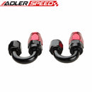 AN4 -4AN Nylon Braided Oil/Fuel Hose + Fitting Hose End Adaptor Kit