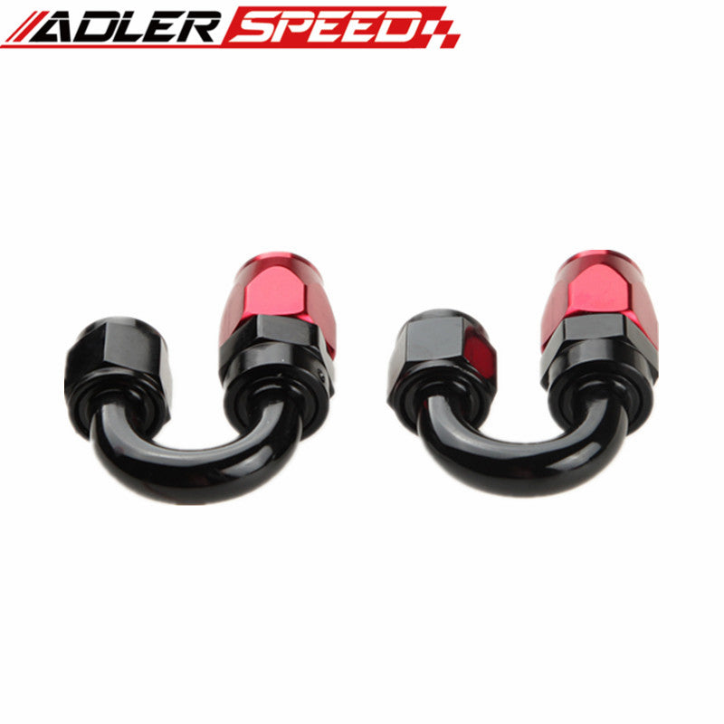 AU SHIP AN6 -6AN Braided Oil/Fuel Hose + Fitting Hose End Adaptor Red And Black