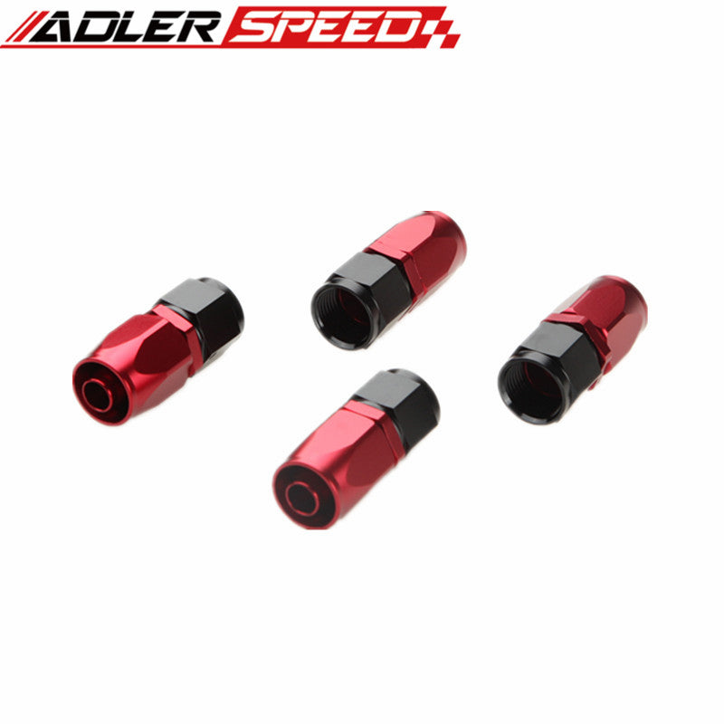 AU SHIP AN6 -6AN Braided Oil/Fuel Hose + Fitting Hose End Adaptor Red And Black