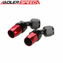 AU SHIP AN6 -6AN Braided Oil/Fuel Hose + Fitting Hose End Adaptor Red And Black