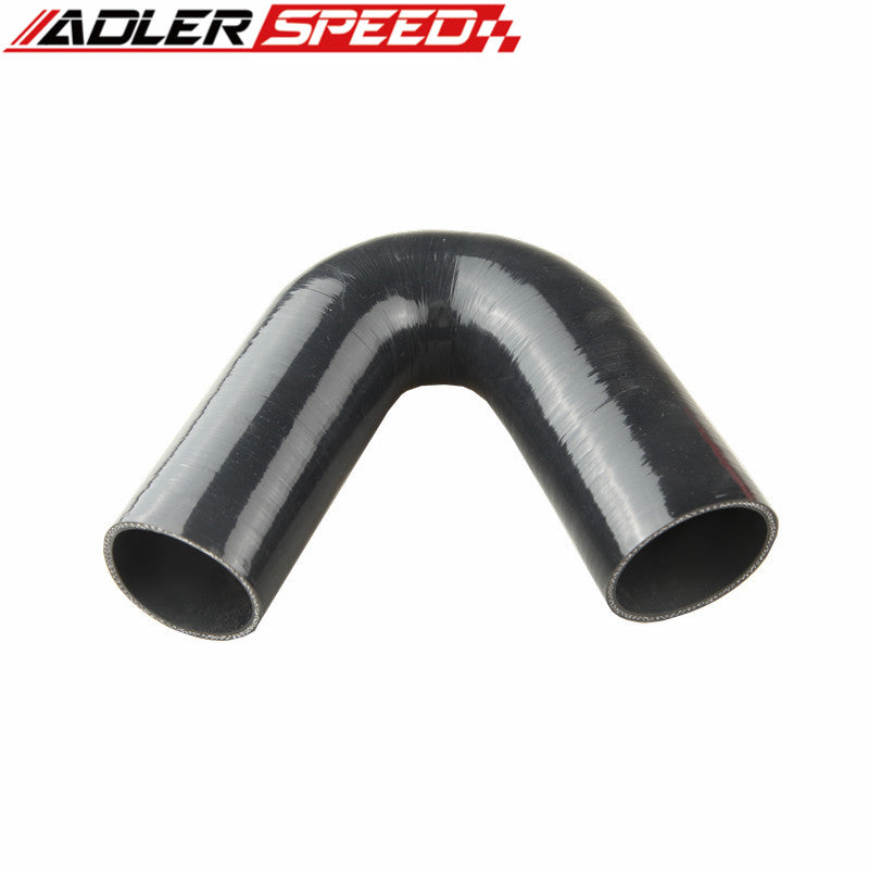2.75" (70mm) 3Ply 135 Degree Turbo Silicone Coupler Hose Pipe Black