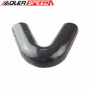 3.5" (89mm) ID 3 Layer/Ply 135 Degree Turbo Silicone Coupler Hose Pipe Black /Blue/Red