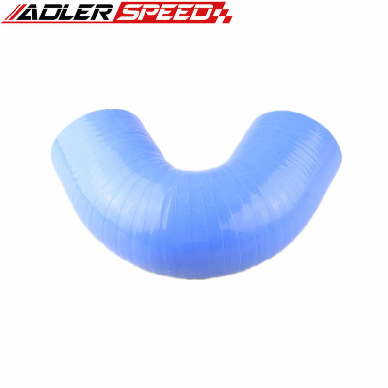4" (102mm) 3Ply 135 Degree Turbo Silicone Coupler Hose Pipe Blue/Black/Red