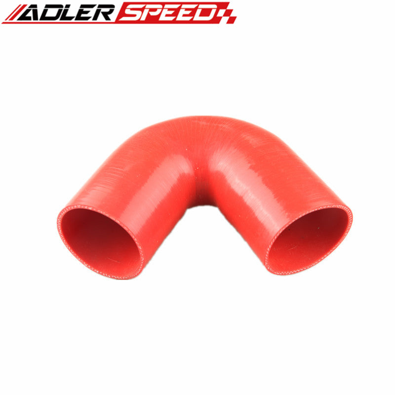 3" ID 3 Layer/ Ply 135 Degree 125/125mm Turbo Silicone Coupler Hose Pipe Black/Red