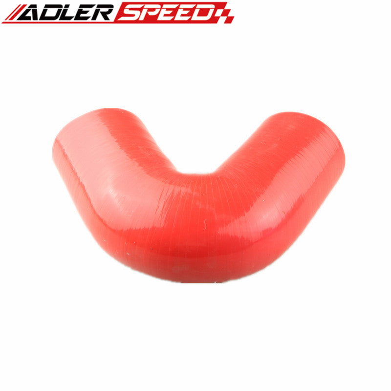 4" (102mm) 3Ply 135 Degree Turbo Silicone Coupler Hose Pipe Blue/Black/Red