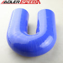 3Ply 4" (102mm) ID 180 Degree Turbo Silicone Coupler Hose Pipe Black /Blue
