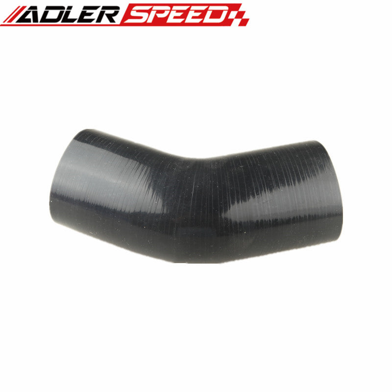 4Ply 1.5" (38mm) inch 45 Degree Silicone Hose Coupler Pipe Turbo Blue/Black/Red