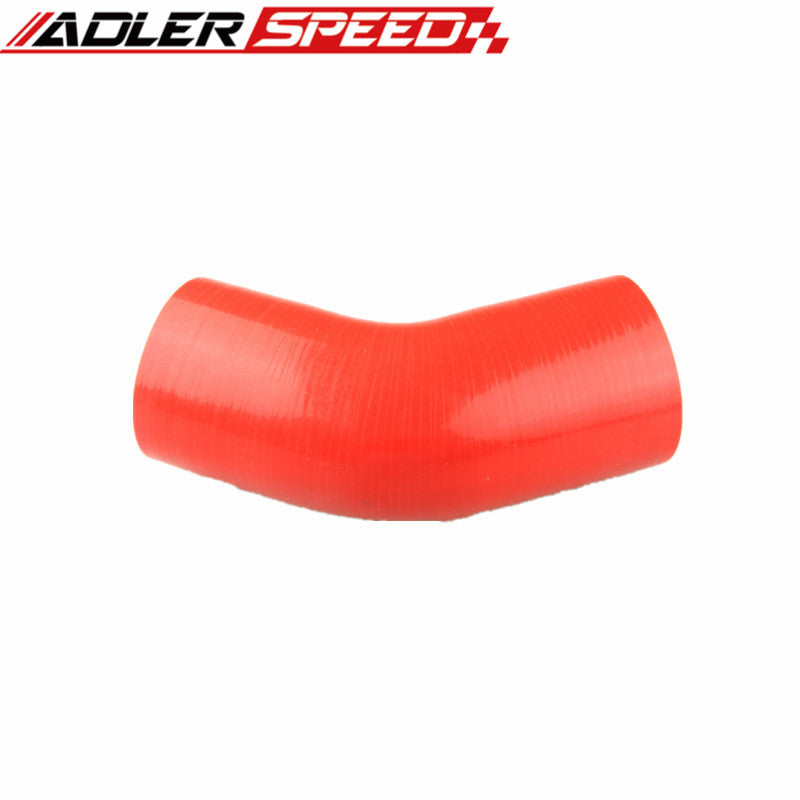4Ply 1.5" (38mm) inch 45 Degree Silicone Hose Coupler Pipe Turbo Blue/Black/Red