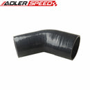 3 Ply 2.5" To 2.25'' Inch ID 45 Degree Black Silicone Hose Coupler Pipe Black/Blue/Red
