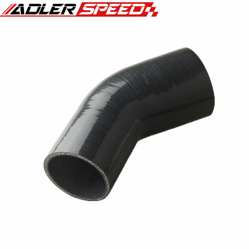 3 Ply 3" To 2.75" Inch ID 90 Degree Turbo Silicone Coupler Hose Pipe Black