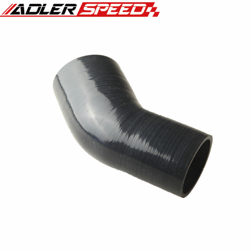 3 Ply 3" To 2.75" Inch ID 90 Degree Turbo Silicone Coupler Hose Pipe Black