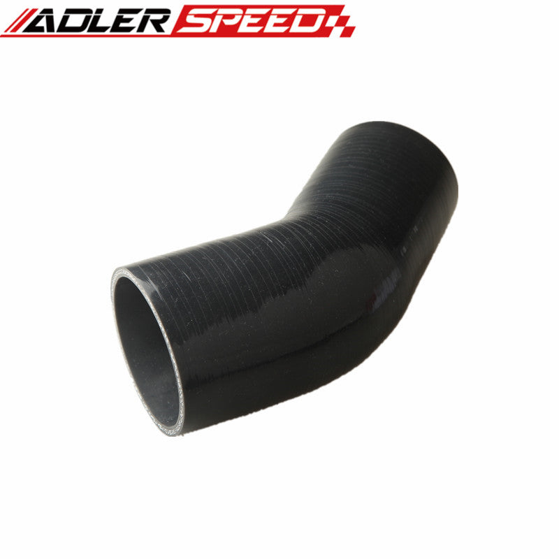 3 Ply 3" To 2.75" Inch ID 90 Degree Turbo Silicone Coupler Hose Pipe Black