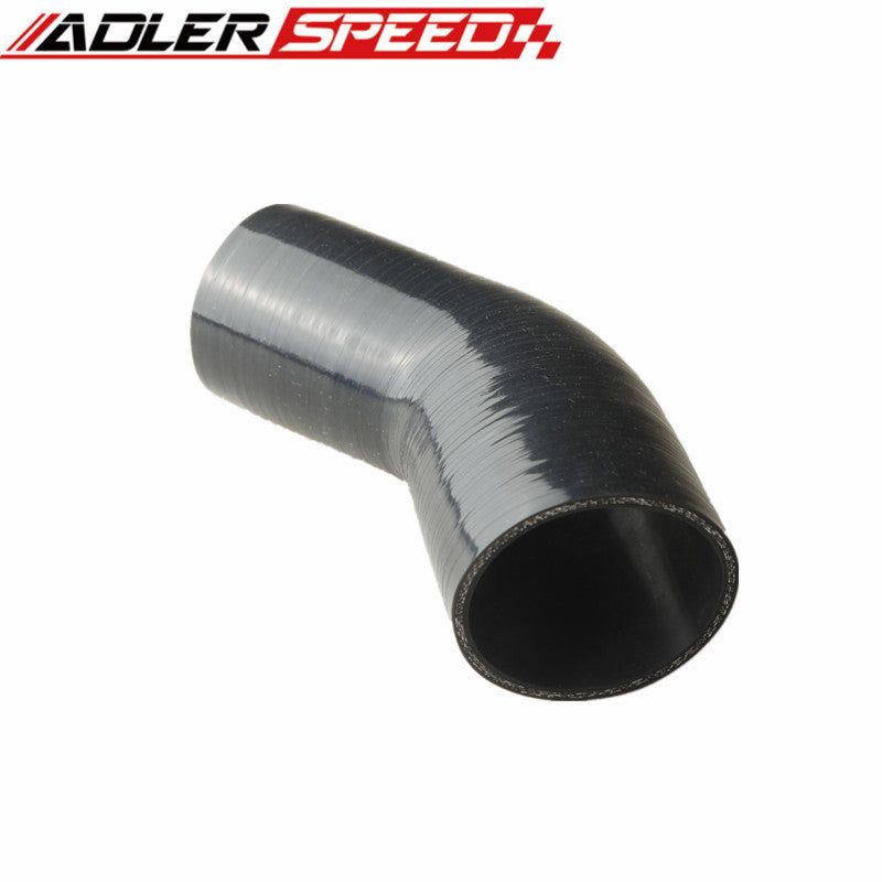 3 Ply 3" To 2.75" Inch ID 90 Degree Turbo Silicone Coupler Hose Pipe Black