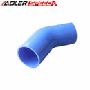 3 Ply 3" To 2'' 45 Degree Silicone Hose Coupler Pipe Blue/Black/Red