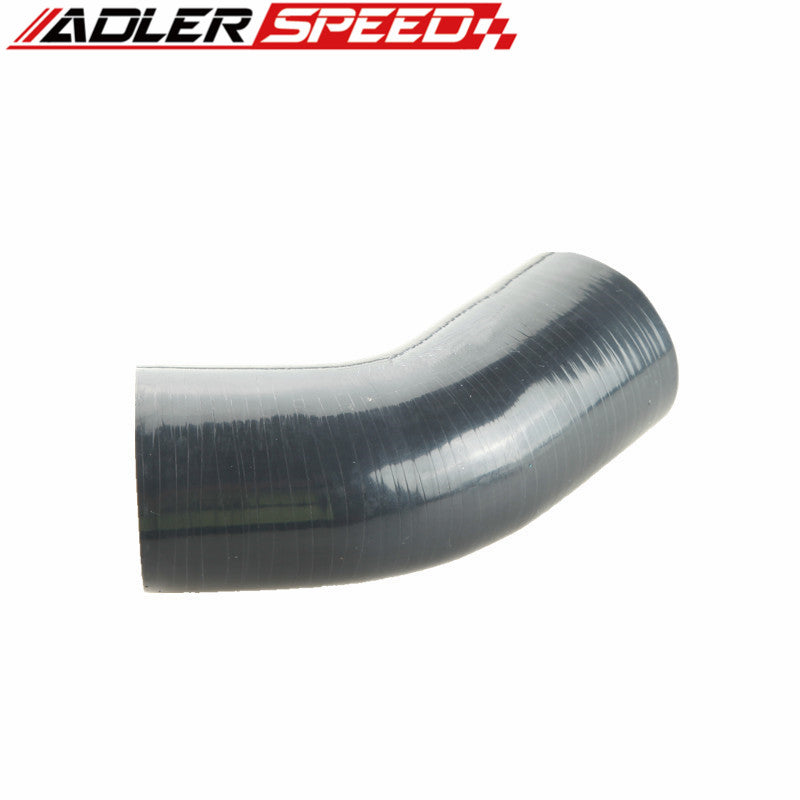 ADLERSPEED 4Ply 1.75" (45mm) inch 45 Degree Silicone Hose Coupler Pipe Turbo