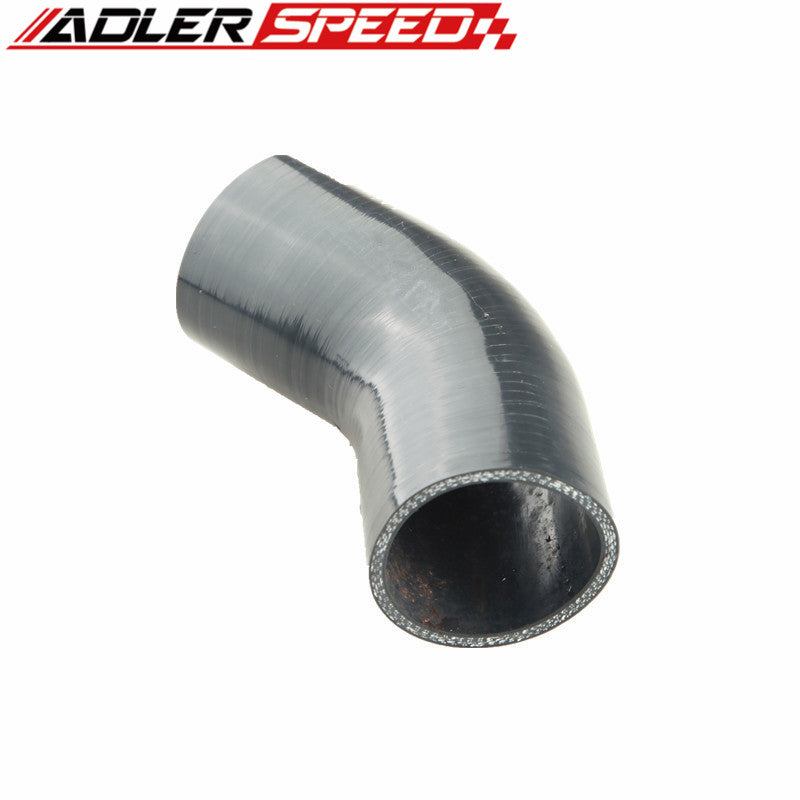 ADLERSPEED 4Ply 1.75" (45mm) inch 45 Degree Silicone Hose Coupler Pipe Turbo