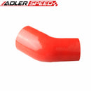 3 Ply 2.375" To 2'' 45 Degree Silicone Hose Coupler Pipe Black/Blue/Red