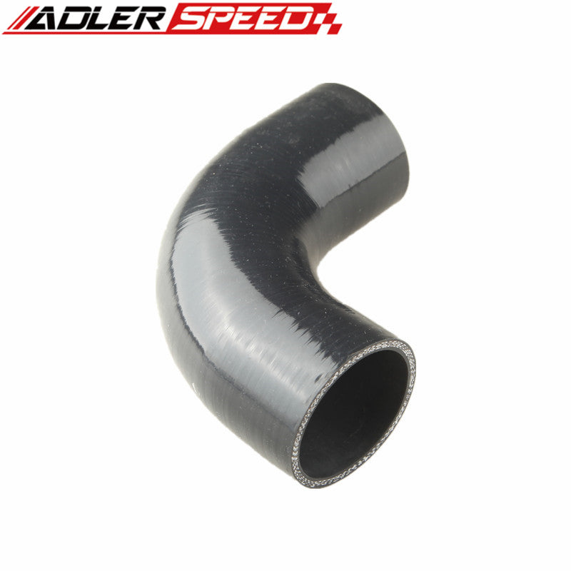 4 Ply 1.5" (38mm) inch 90 Degree Silicone Hose Coupler Pipe Turbo Black/Blue/Red