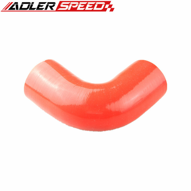 3.25" (82mm) 4 Ply 90 Degree Turbo Silicone Coupler Hose Pipe Red/Black/Blue