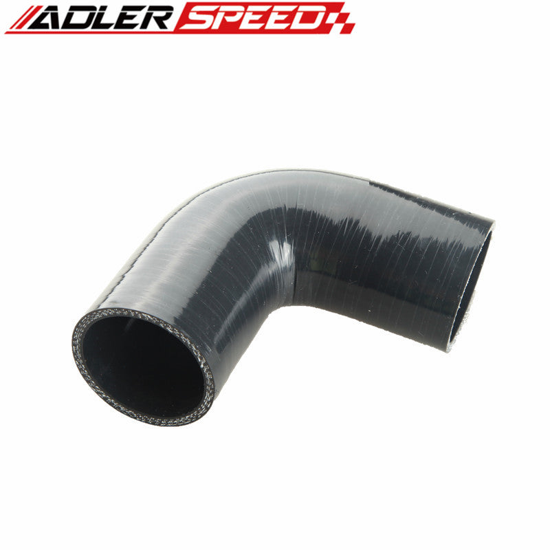 3.5" inch To 2.5" (89mm-63.5mm) 3 Ply 90 Degree Turbo Silicone Coupler Hose Pipe